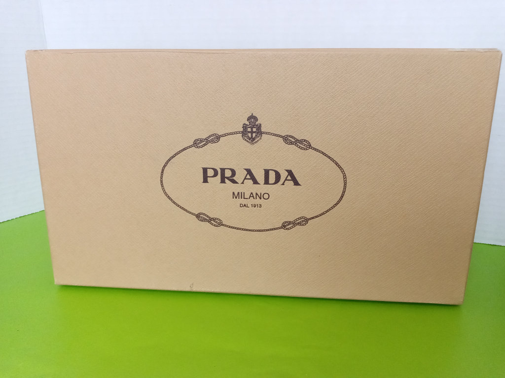 PRADA ballerina slippers + bag & box. Size 7 image indicator(7)