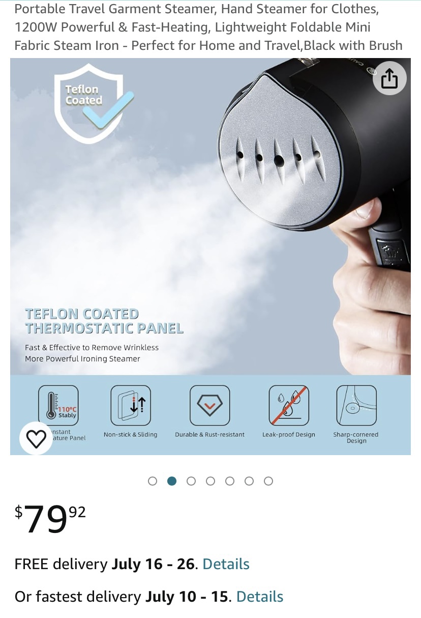 Brand New! Portable Steamer image indicator(2)