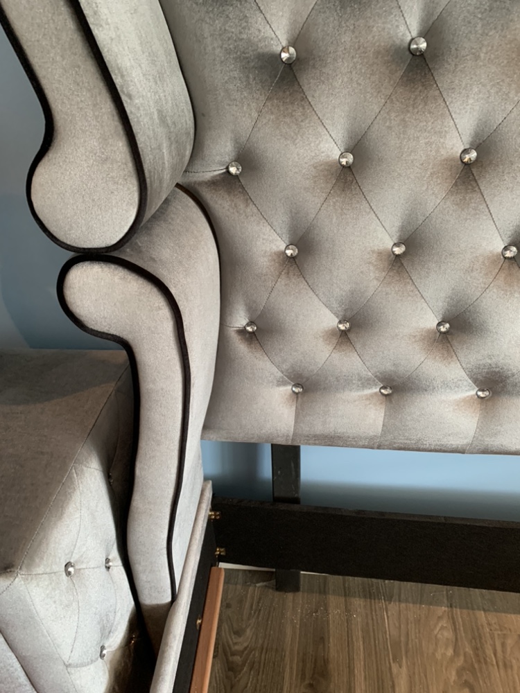 Queen size upholstered bed frame - photo 4