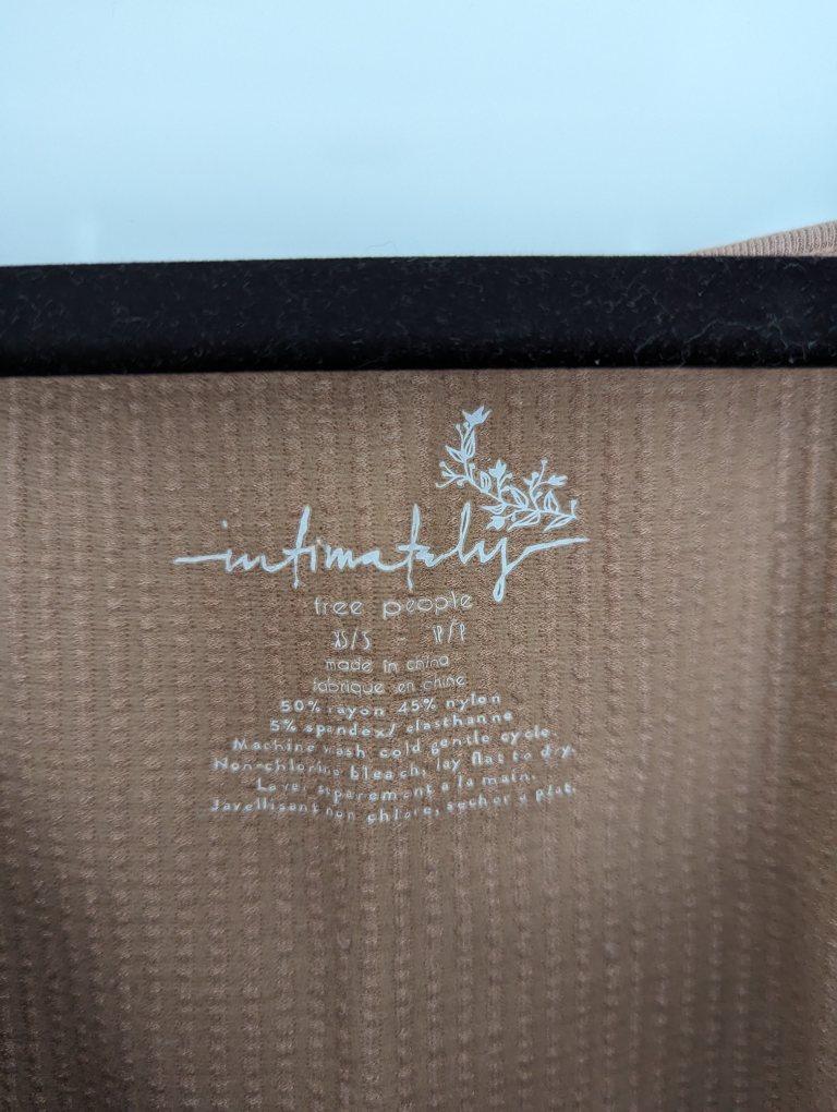 Free People Blush Ribbed Crop Top image indicator(3)