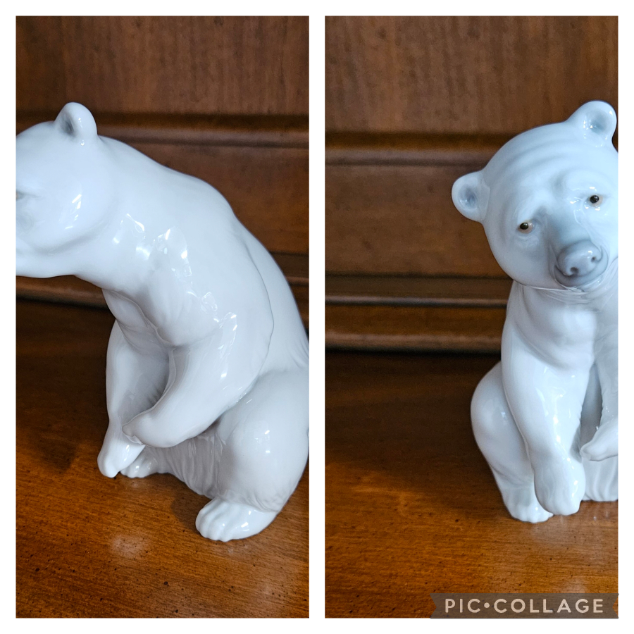 Lladro Polar Bear Figurine