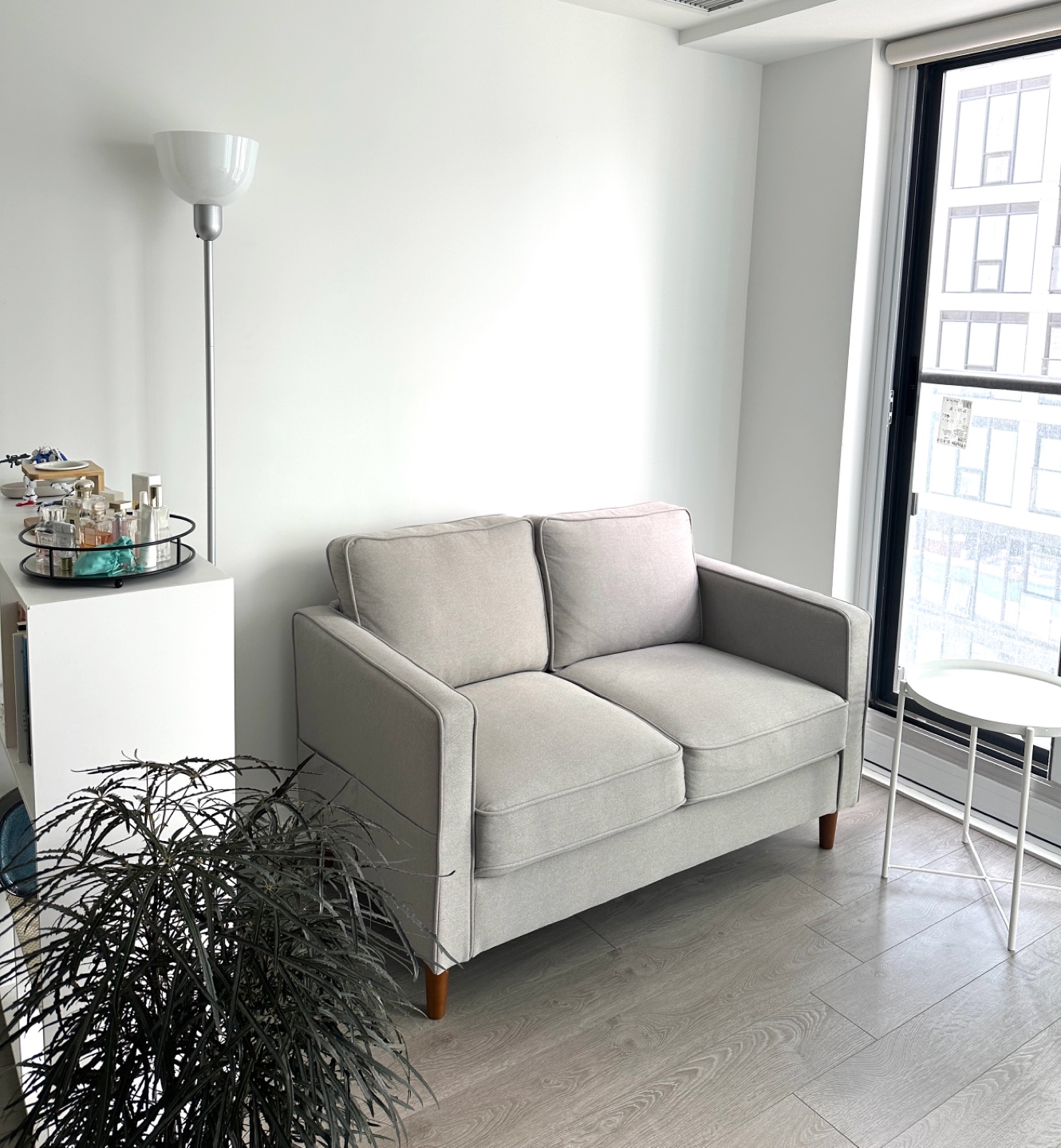 Modern Upholstered Loveseat