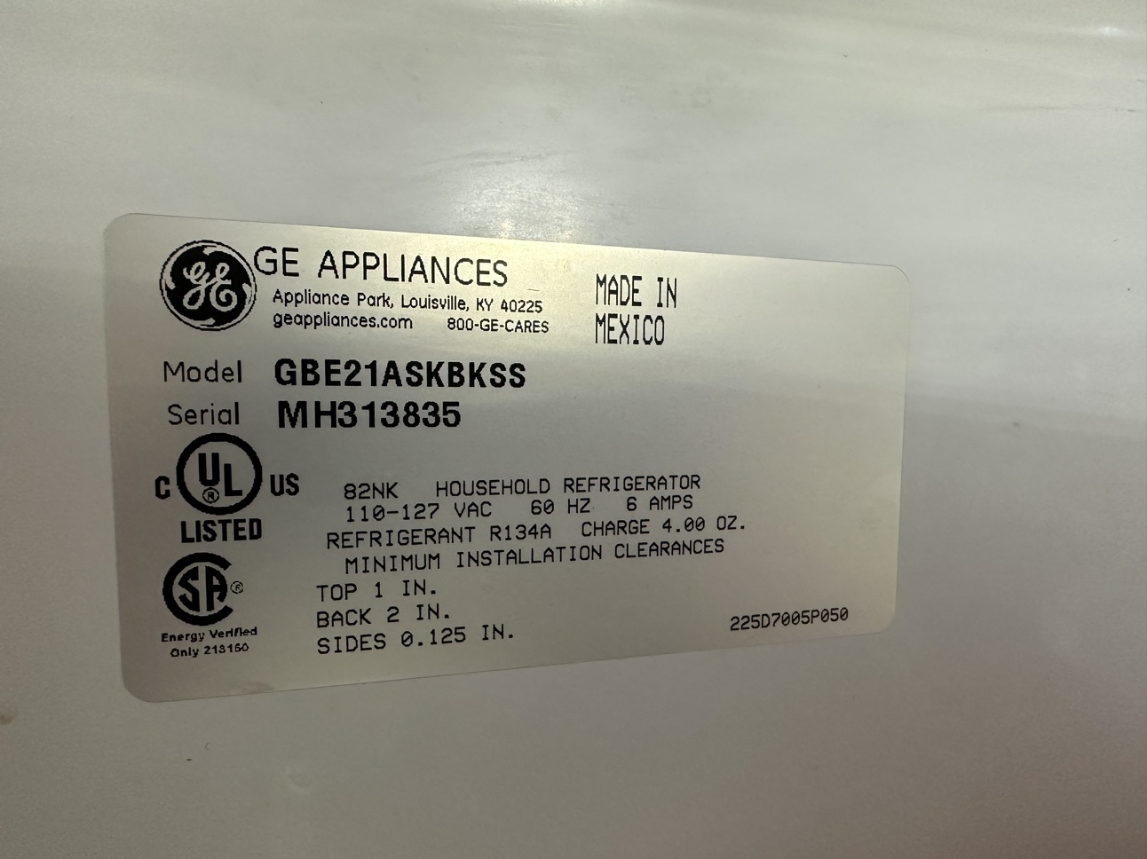 GE refrigerator top fridge bottom freezer image indicator(2)