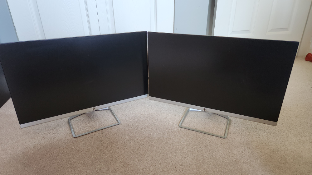 2 24inch HP monitors