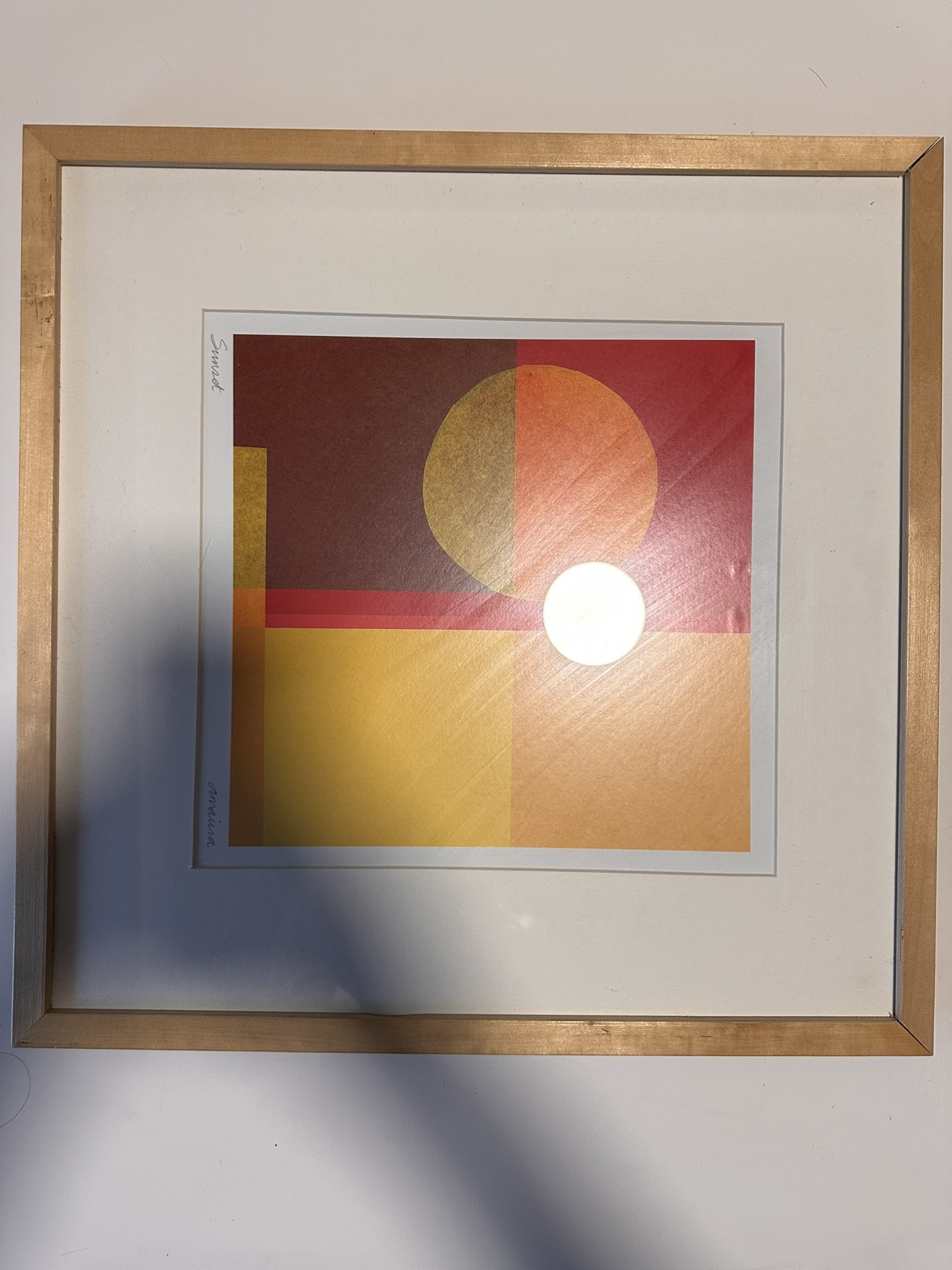 Painting about sunset