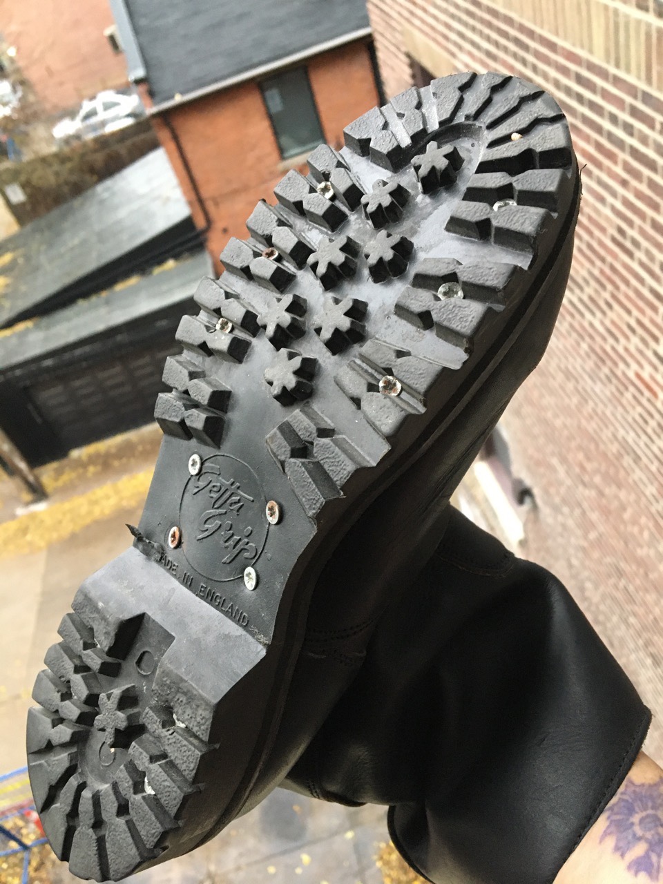 RARE 90’s Vintage Black Boot UK Motorcycle 7.5 -8 - photo 4