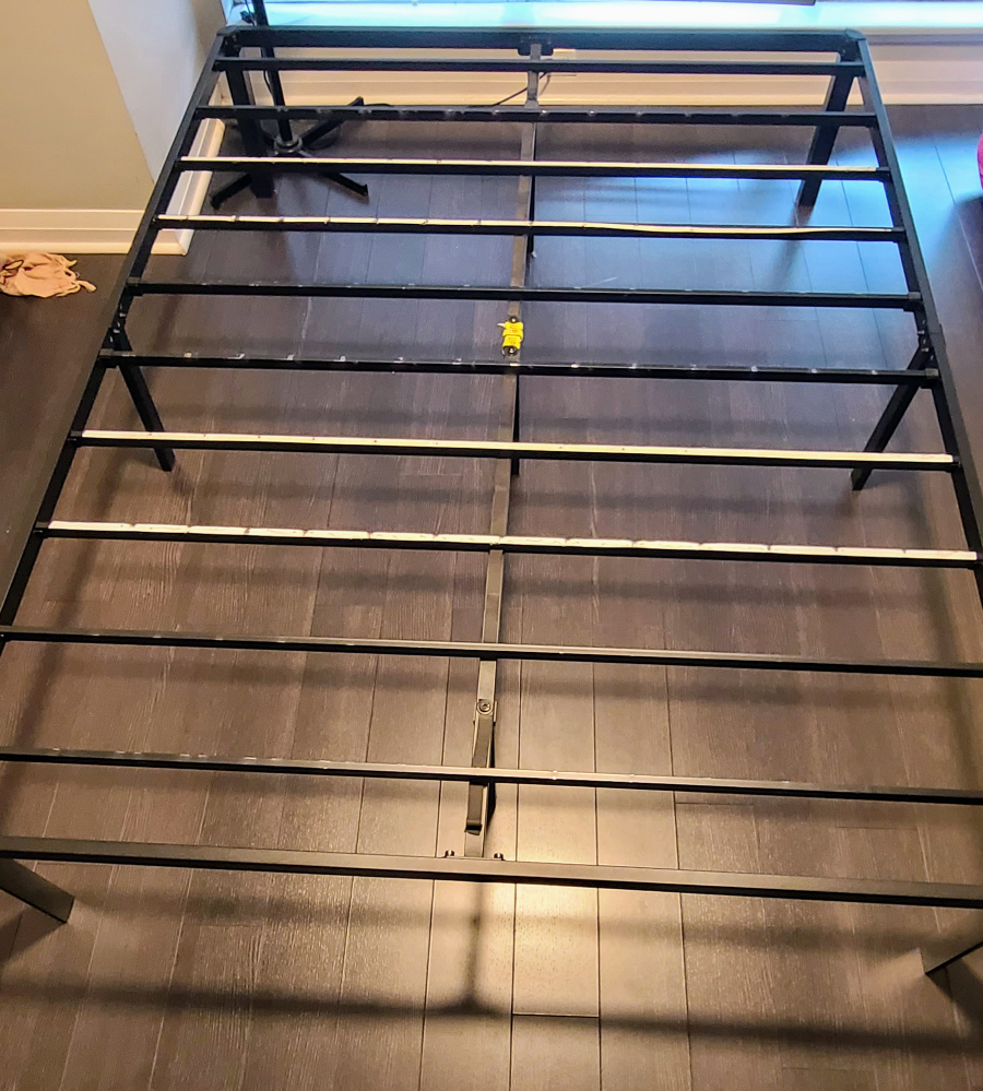 Iron bed frame - detachable - queen size
