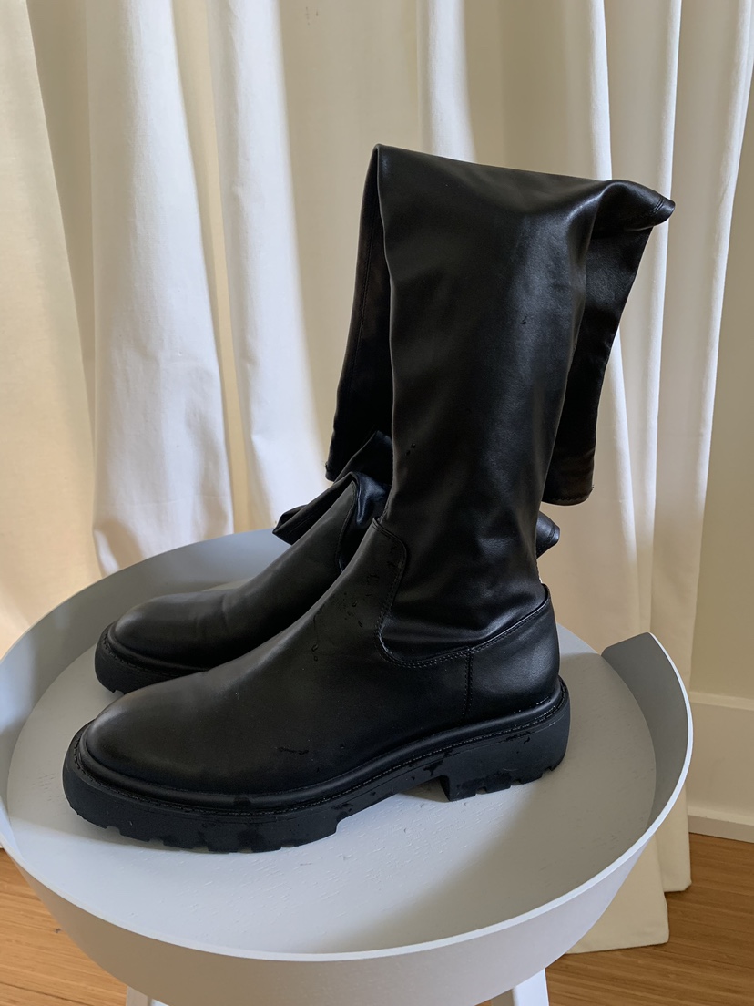 women’s over the knee lug sole boot - photo 4