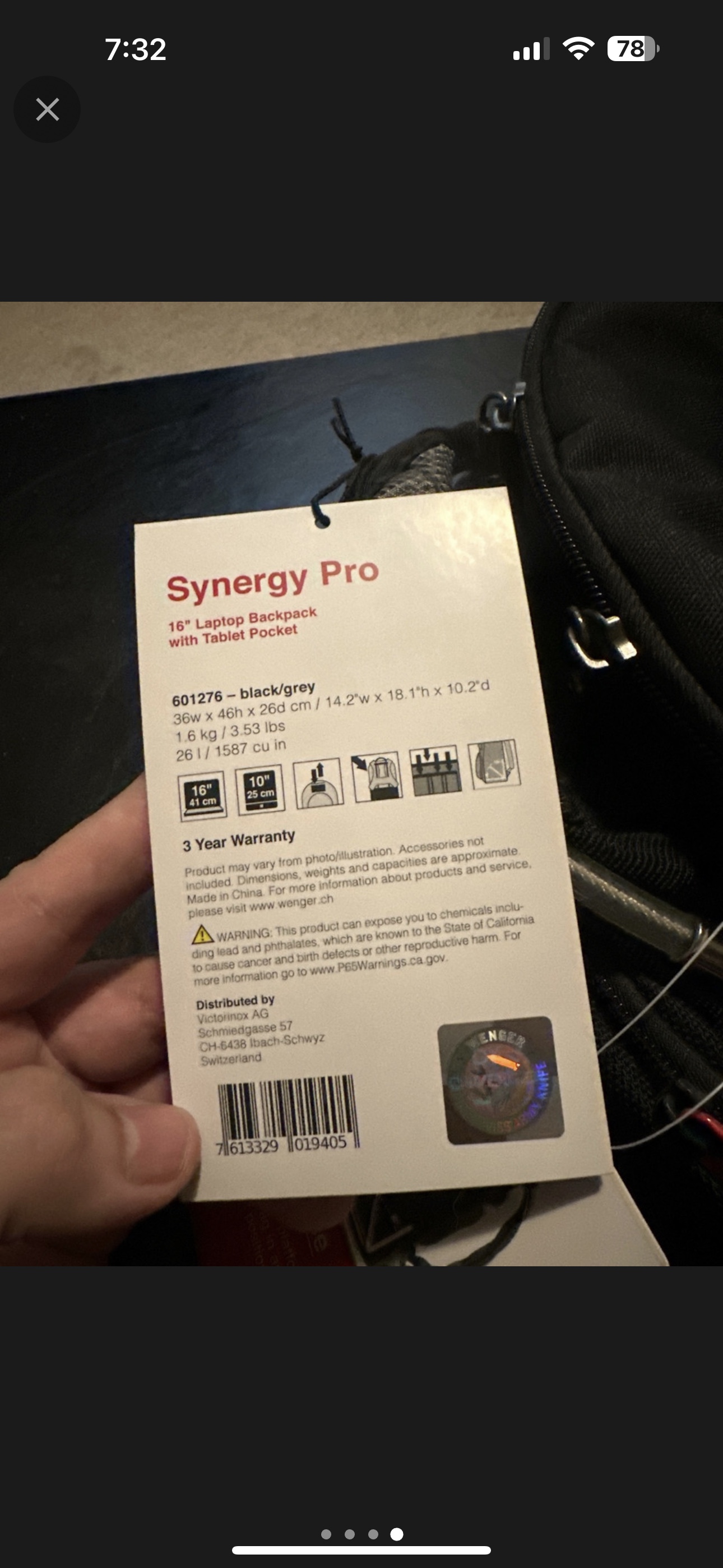 Swiss Army Synergy Pro backpack - photo 4