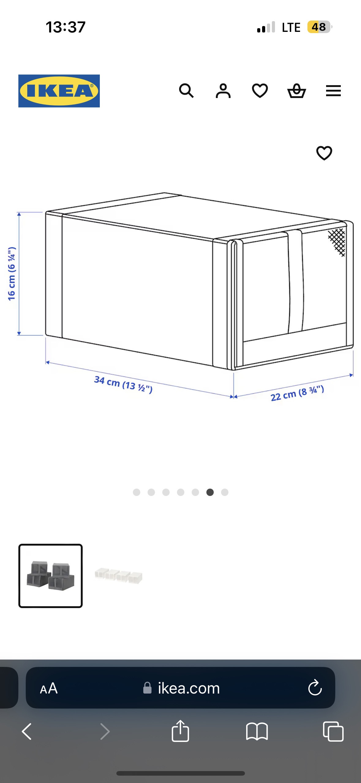 Storage Shoe boxes (4x) - Ikea Skubb, must take - photo 3