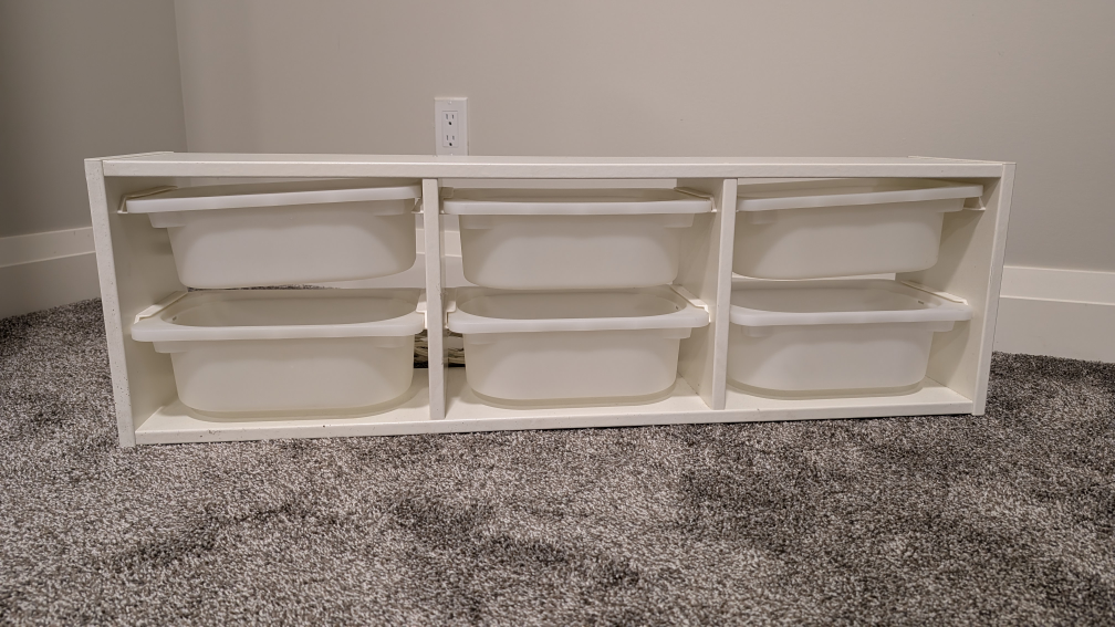 Ikea Trofast wall storage with lights - photo 2