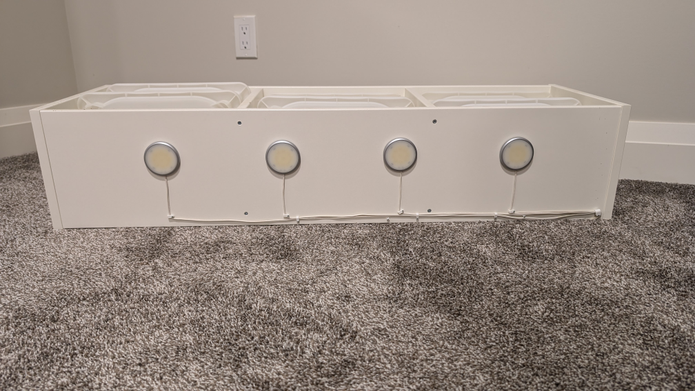 Ikea Trofast wall storage with lights - photo 3