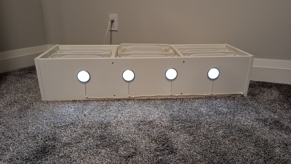 Ikea Trofast wall storage with lights - photo 4