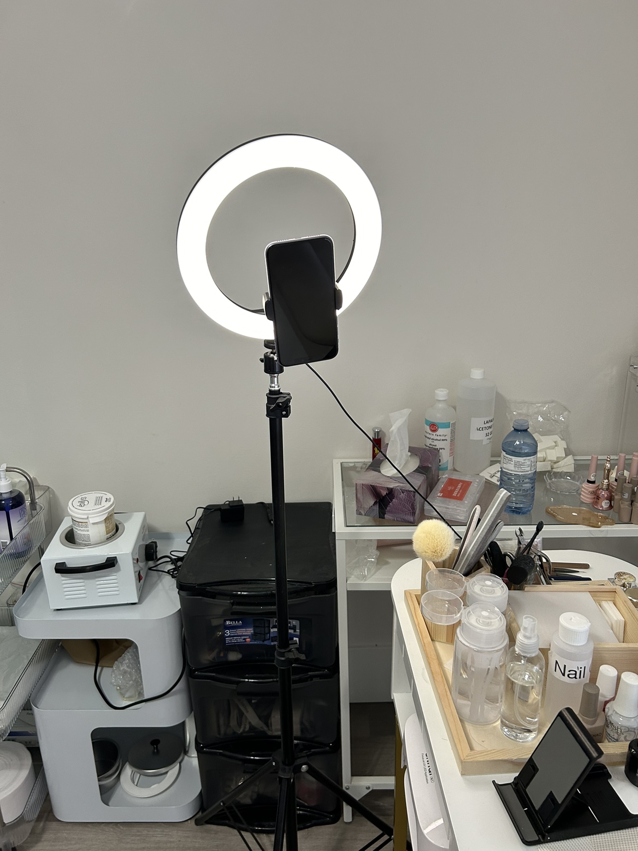 Ring light 10” with phone holder with tripod stand - photo 2