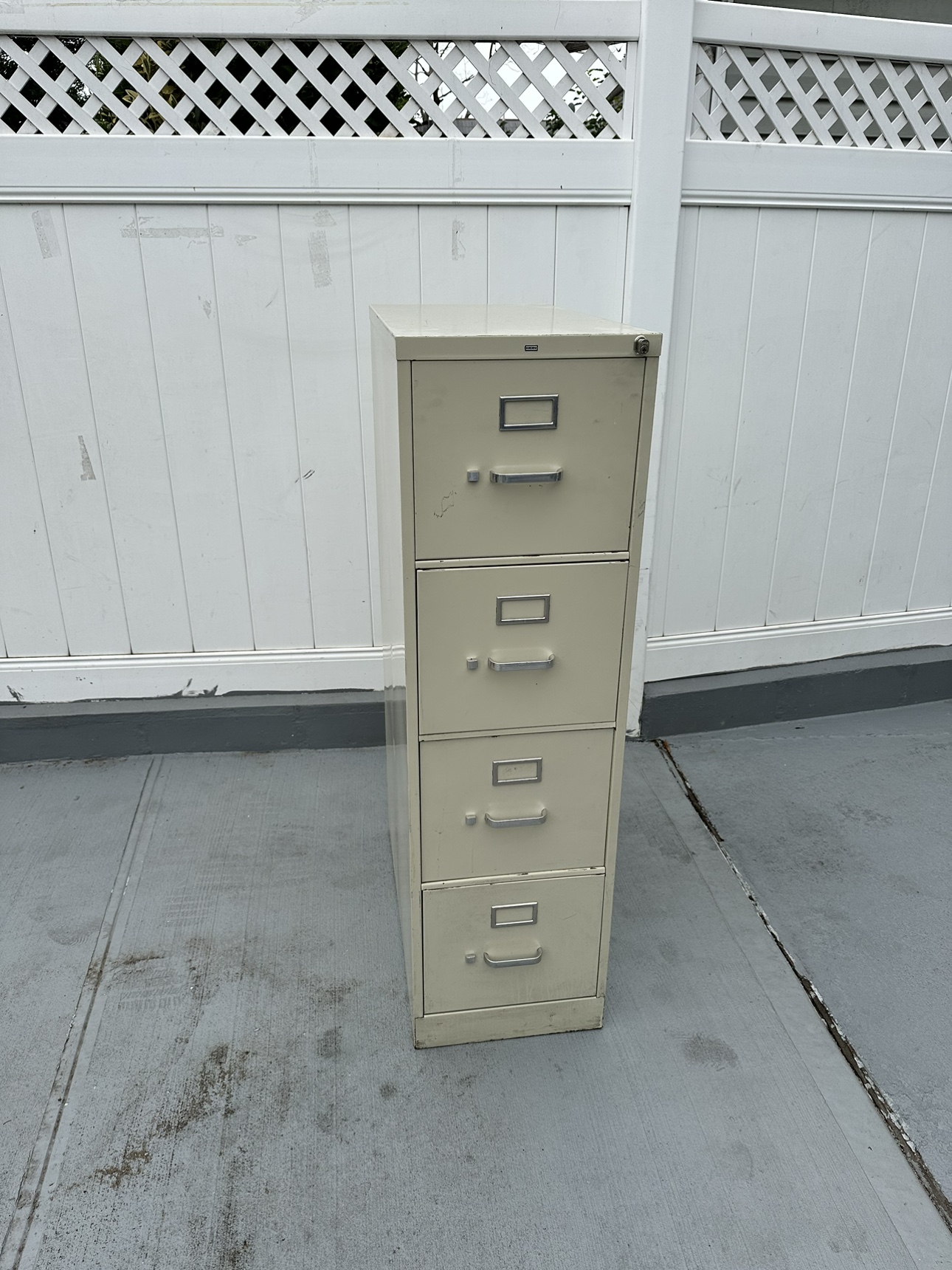 4 draw metal cabinet