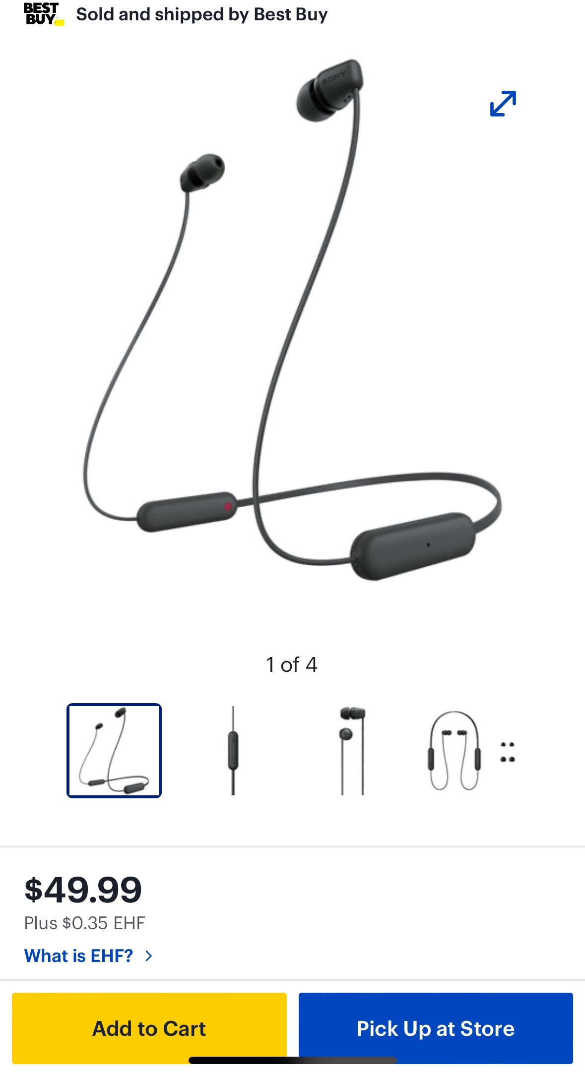 Unopen Sony Wireless Earphone thumbnail