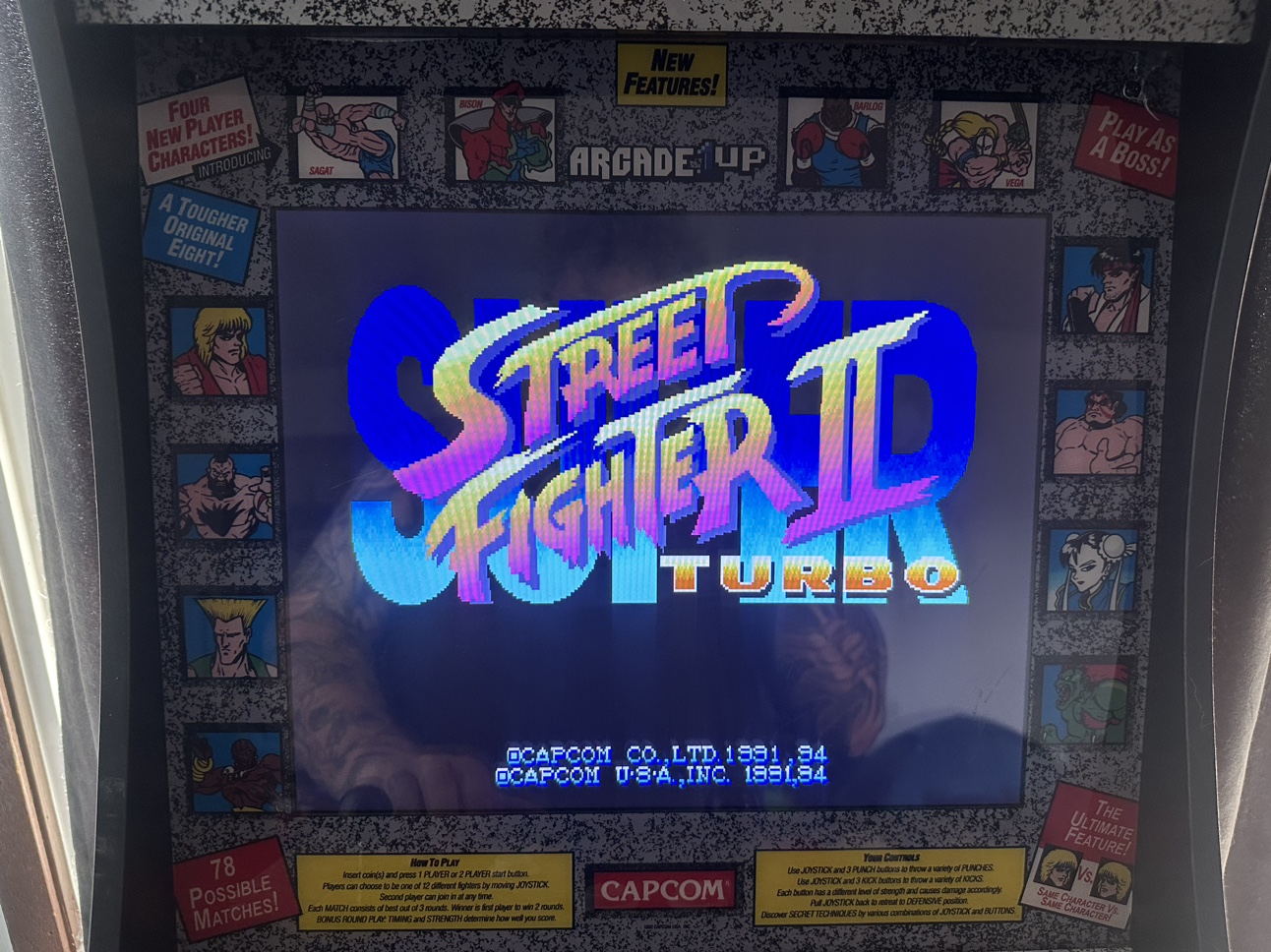 ARCADE1UP Street Fighter 2 Arcade Machine (Riser Not Included) - photo 3