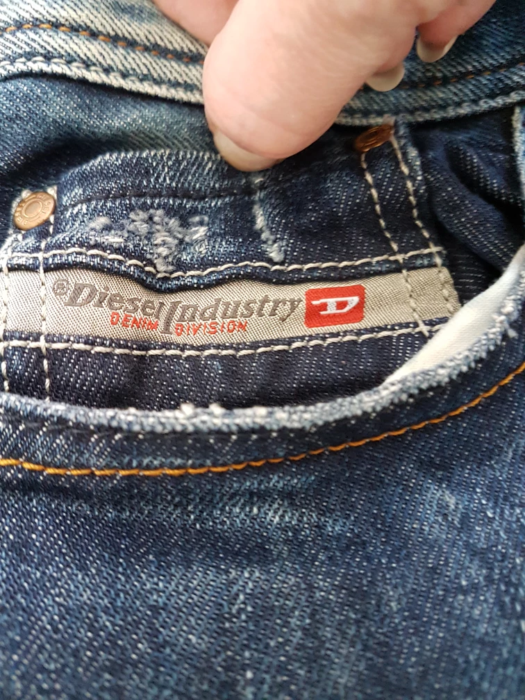 Mens Safado Diesel Straight Leg Blue Jeans image indicator(5)