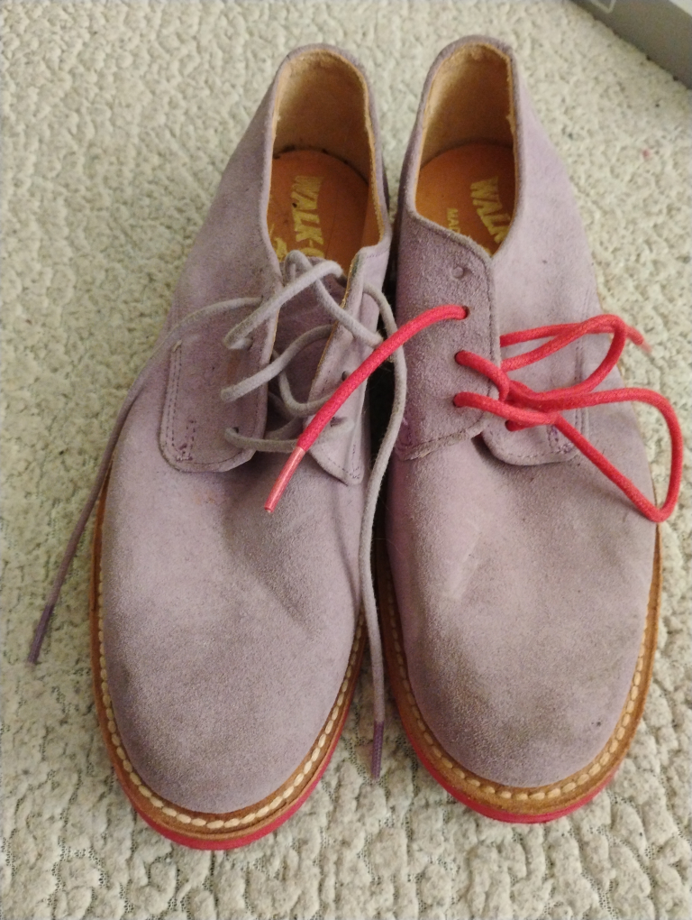 walk over purple suede shoes size 6 - photo 3