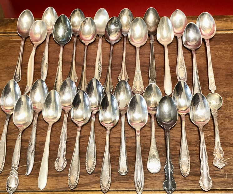 Silver Plated Demitasse Spoons Coffee Spoons 30p - photo 2