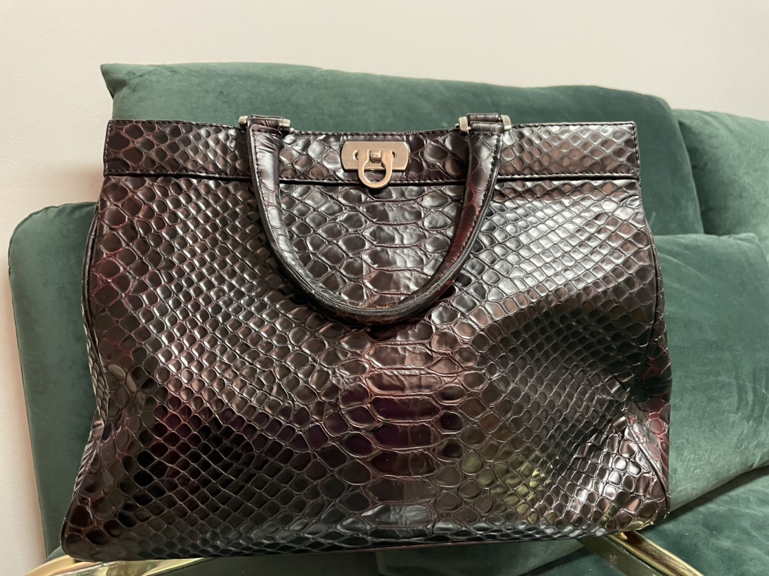 Danier Croc Embossed Handbag thumbnail