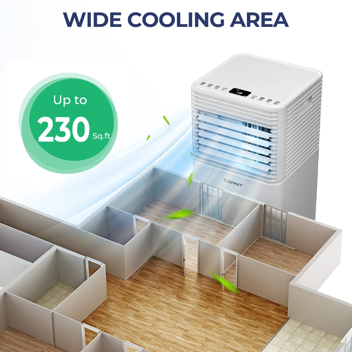 New COSTWAY Portable Air Conditioner, 8000 BTU - photo 2