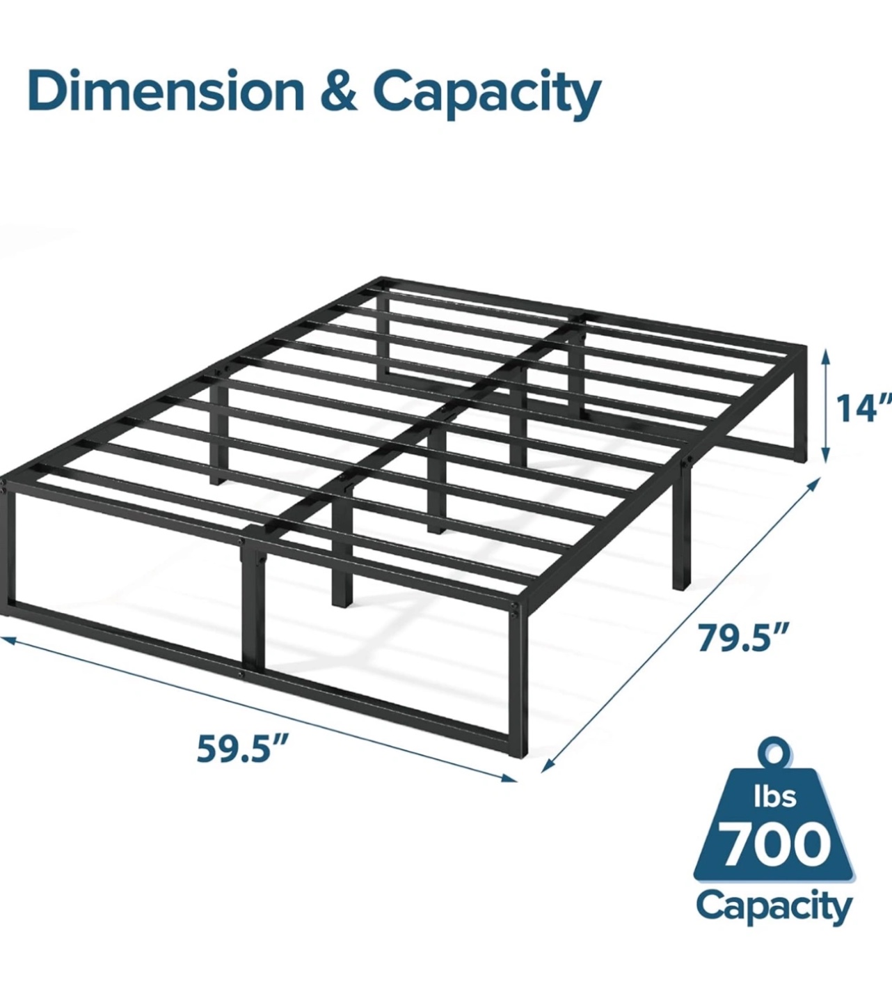 Queen bed frame 14 inch - Available July 23 - photo 2