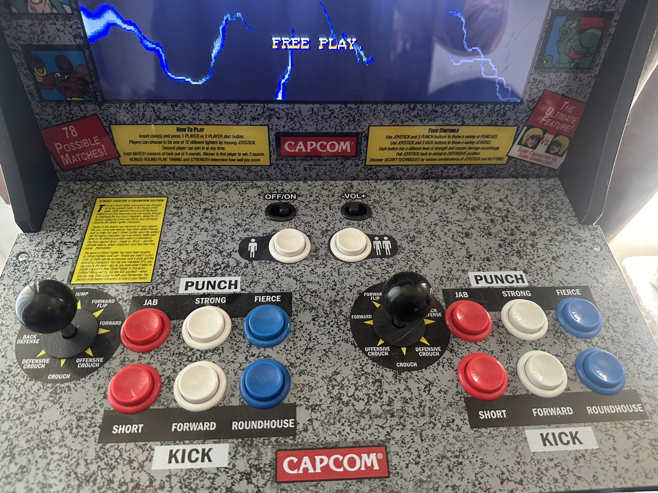 ARCADE1UP Street Fighter 2 Arcade Machine (Riser Not Included) - photo 4