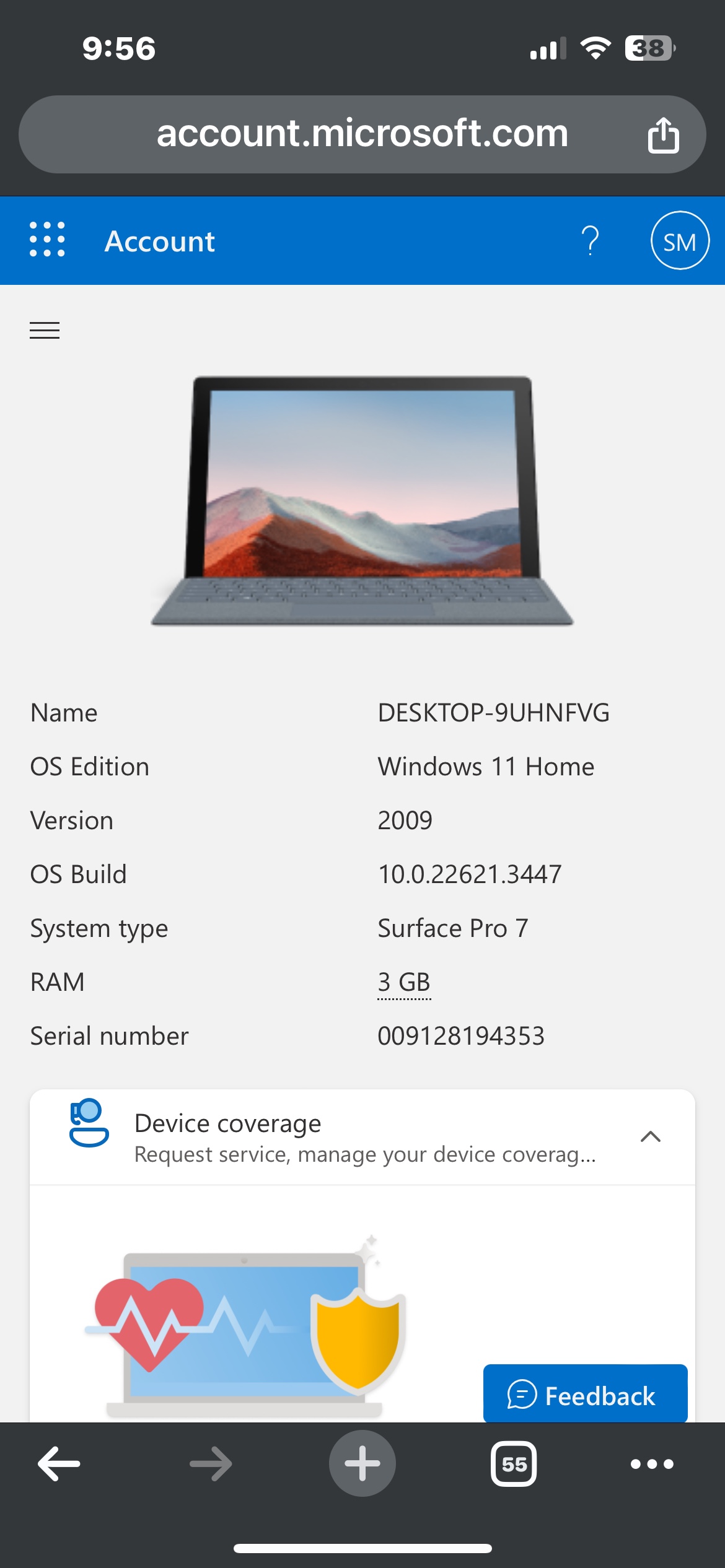 Microsoft Surface Pro 7 thumbnail