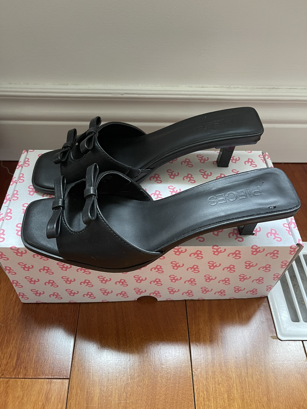 Pieces - Marry Kitten-Heel Slide Sandals - photo 3