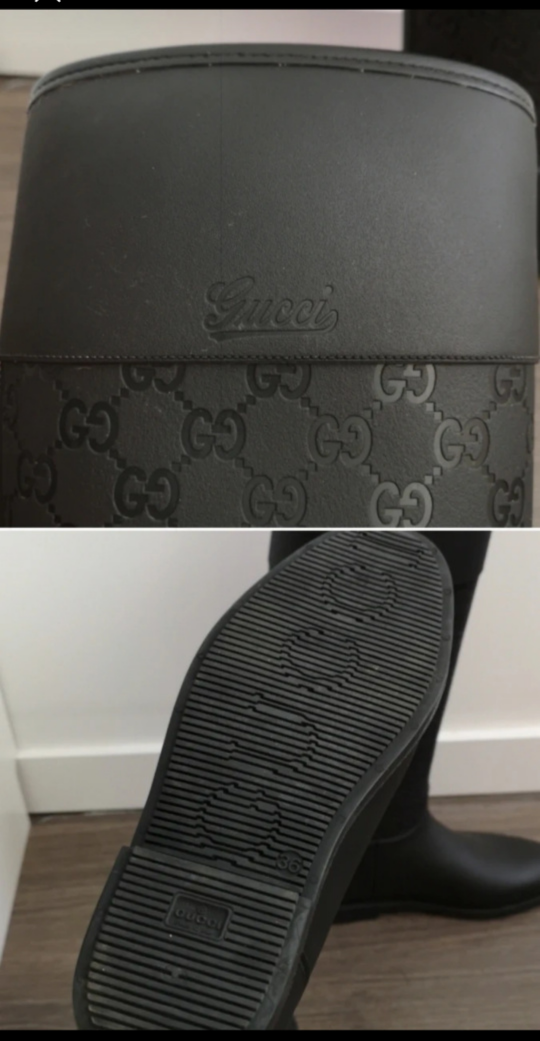 AUTH GUCCI RAIN BOOTS SZ36 MINT image indicator(4)