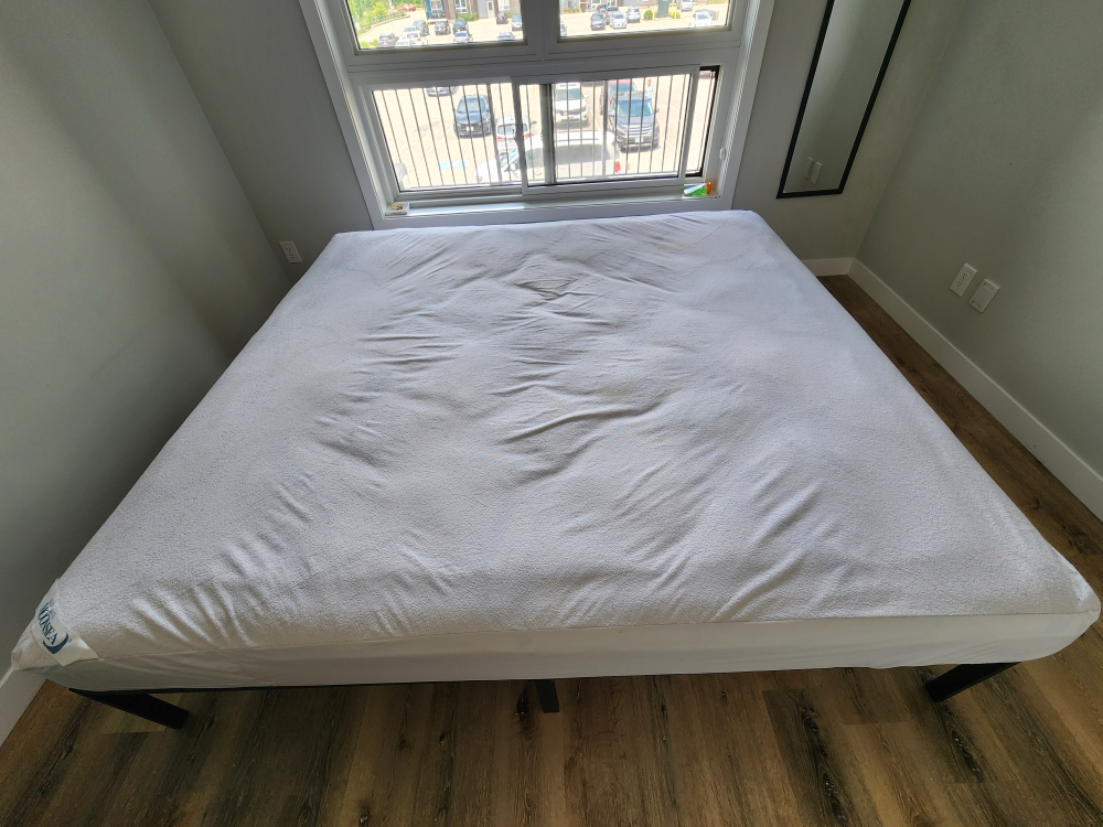(Moving Sale) Kimg Size Mattress and Bed Frame ($220) - photo 2