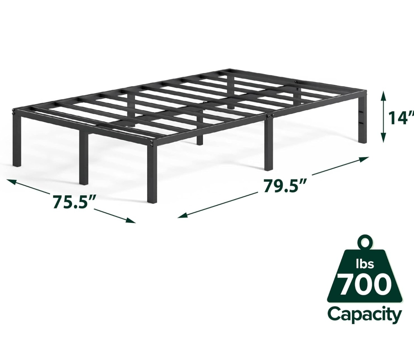 (Moving Sale) Kimg Size Mattress and Bed Frame ($220) - photo 4