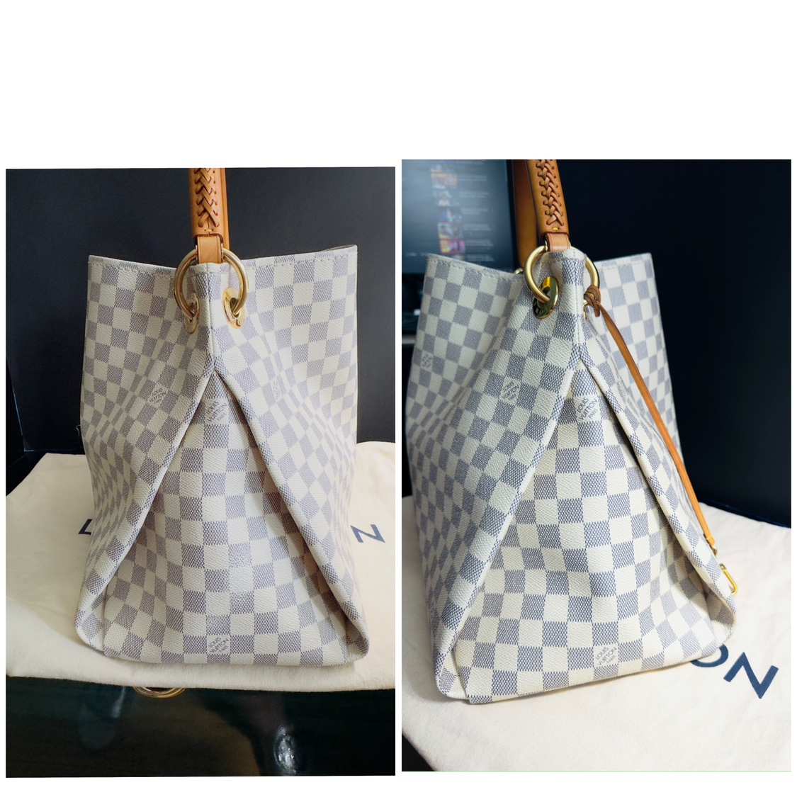 Authentic Louis Vuitton Artsy mm Azure image indicator(5)