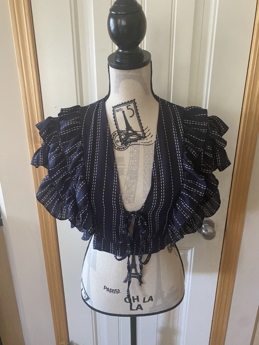 Crop top with ruffles. - photo 3