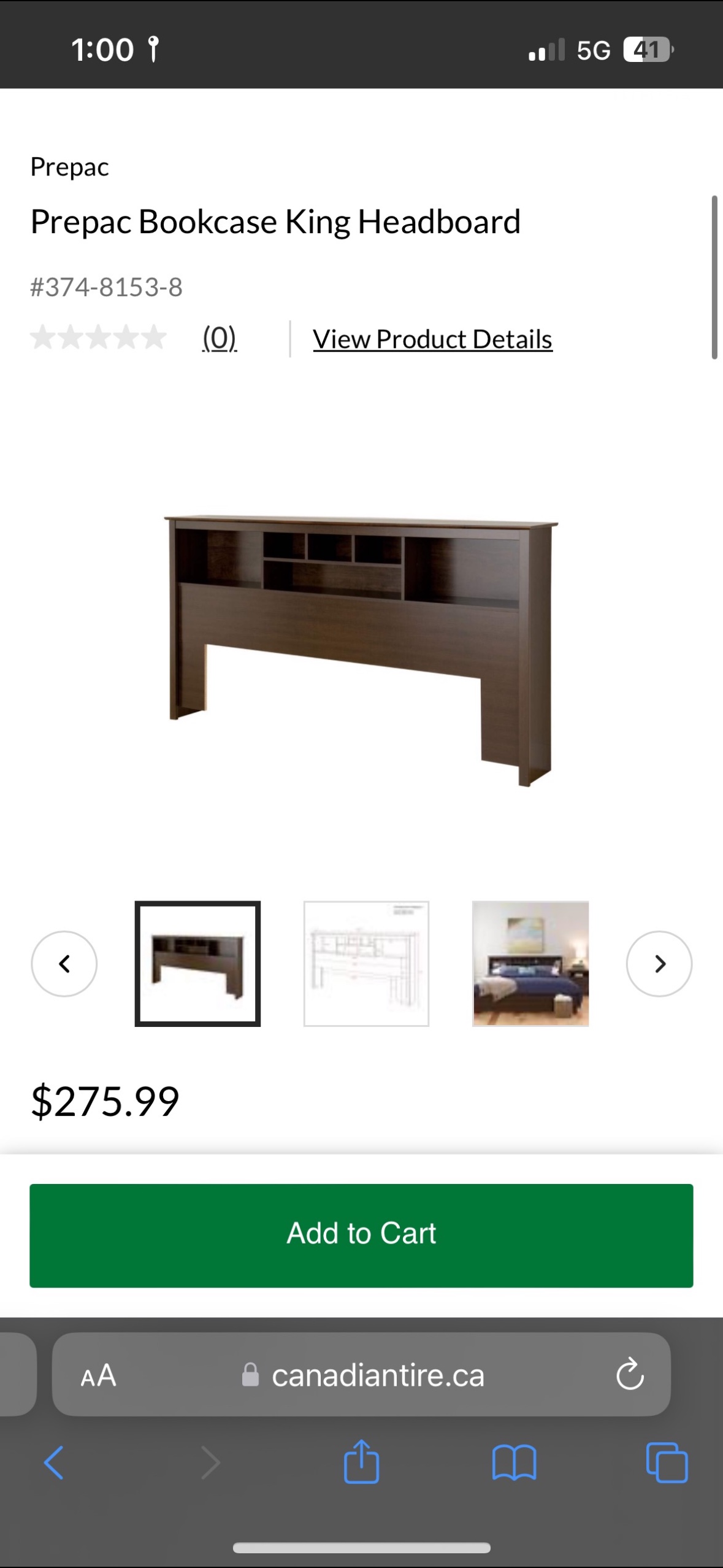 King size headboard.