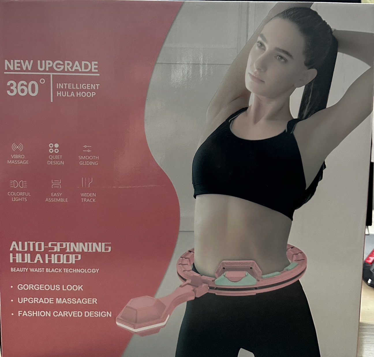 ⚽️Auto Spinning Hula Hoop Beauty Black Technology image indicator(2)