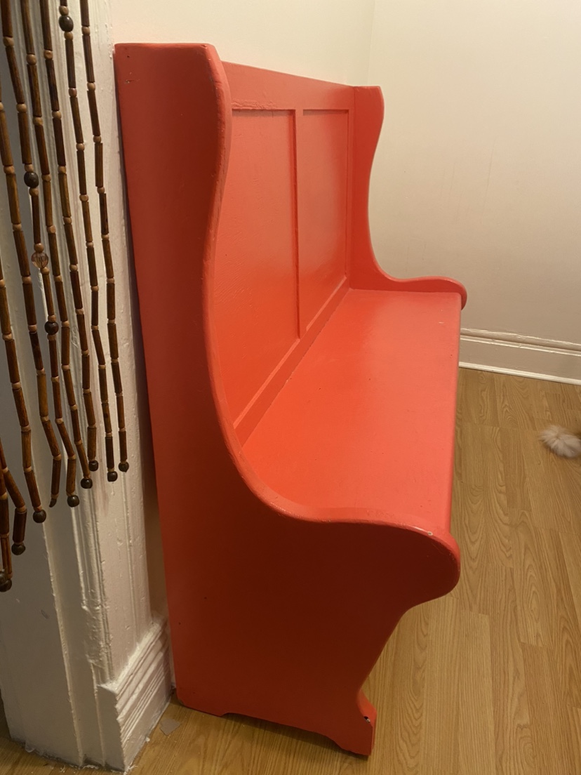 Vintage booth bench/church pew - photo 2