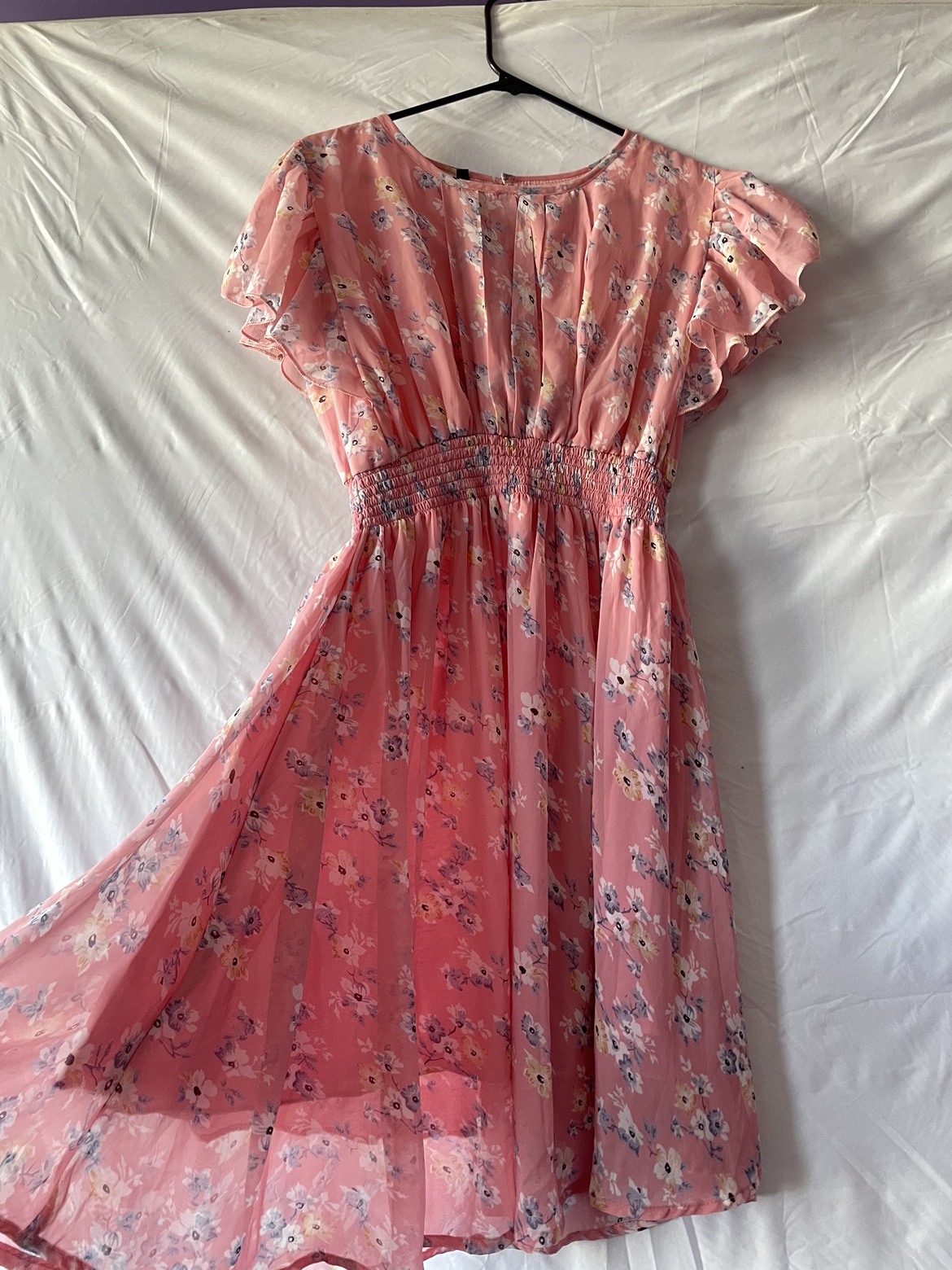 Floral pink dress, summer dress - photo 2