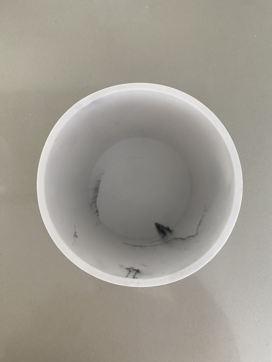 Round marble-look utensil holder - photo 2