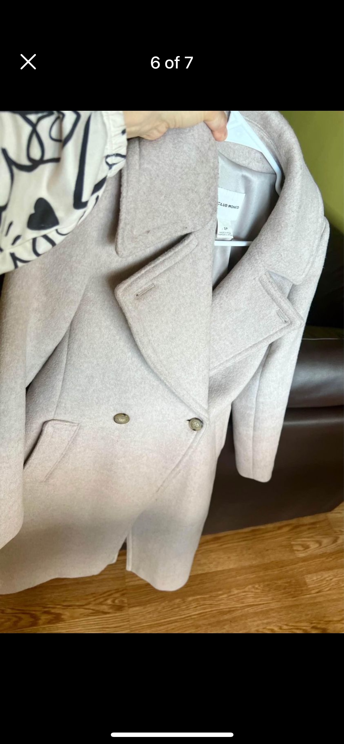 Club Monaco wool long jacket Dusty Rose image indicator(4)