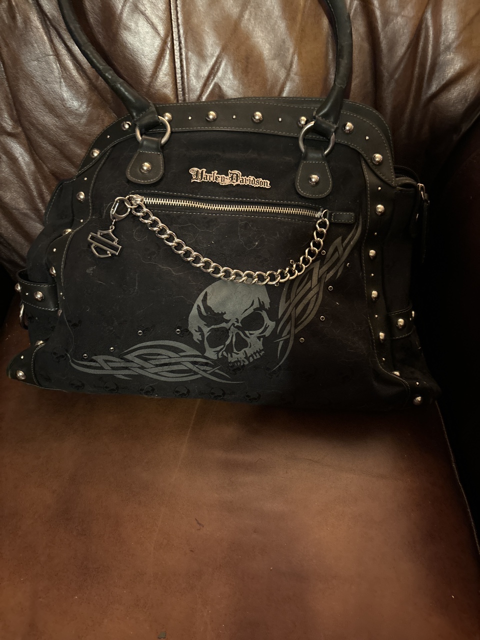 Harley Davidson Black Purse thumbnail