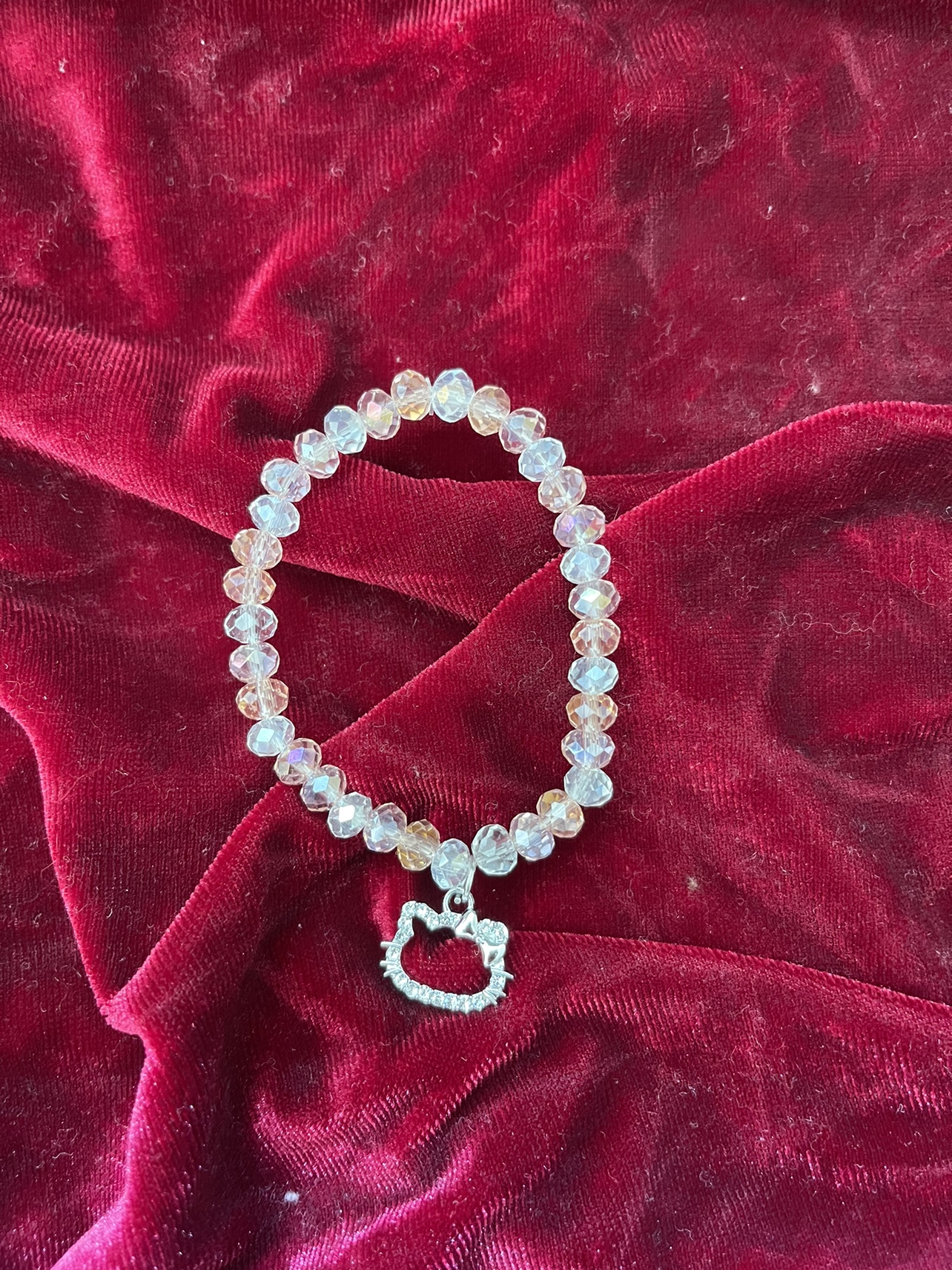 hello kitty (pink and white) bracelet thumbnail