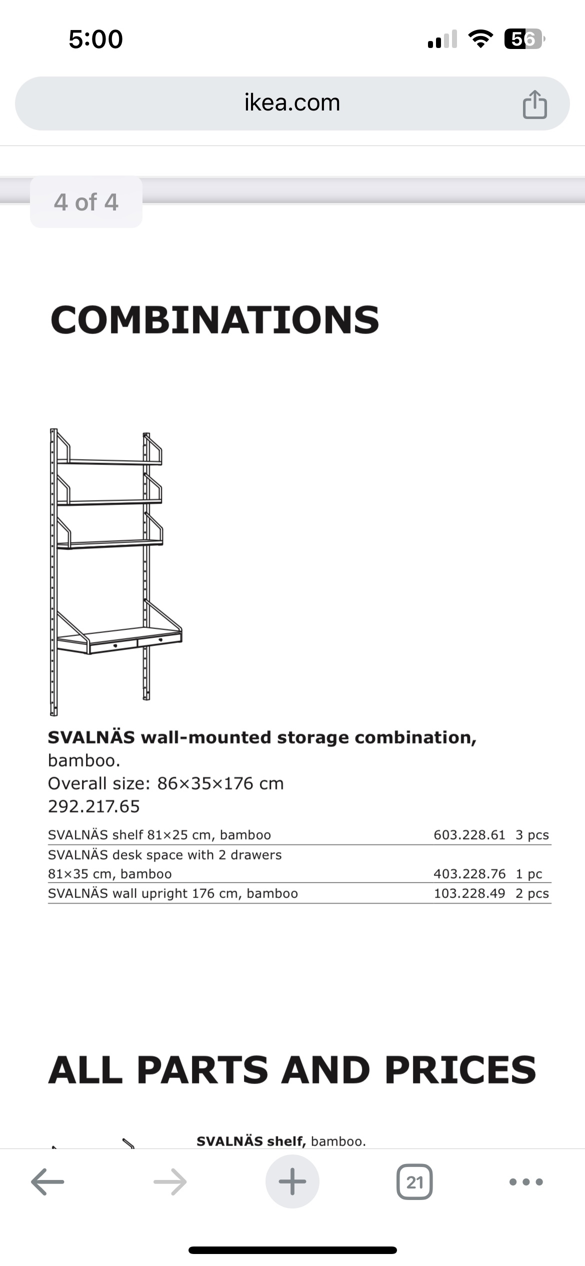 IKEA Svalnas Wall Mount Shelf and desk - photo 4
