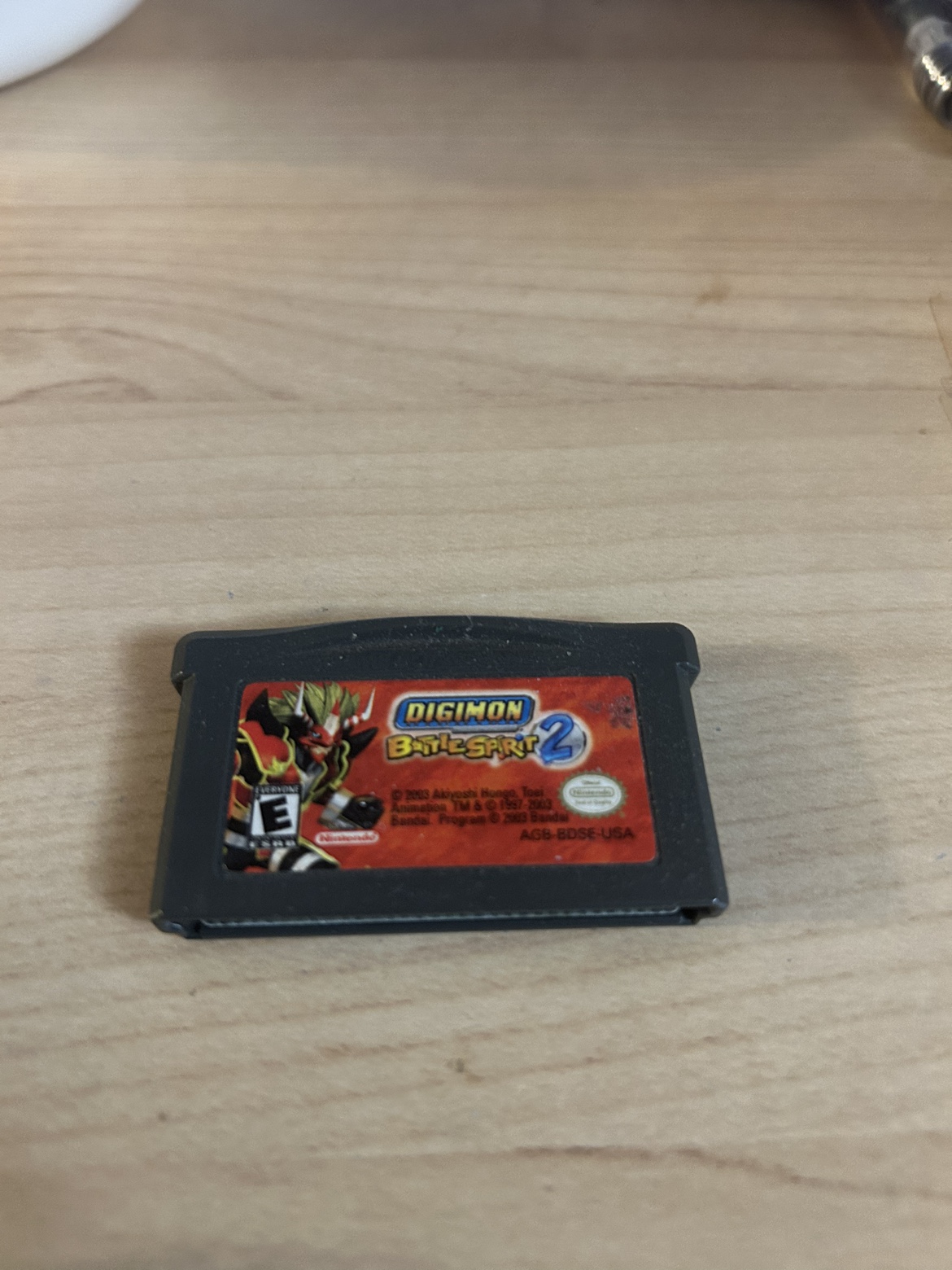 Digimon battle spirit 2 gba cart thumbnail
