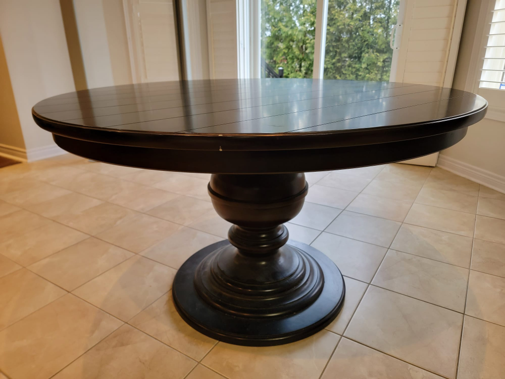 Round Dining Table - Solid Oak Wood