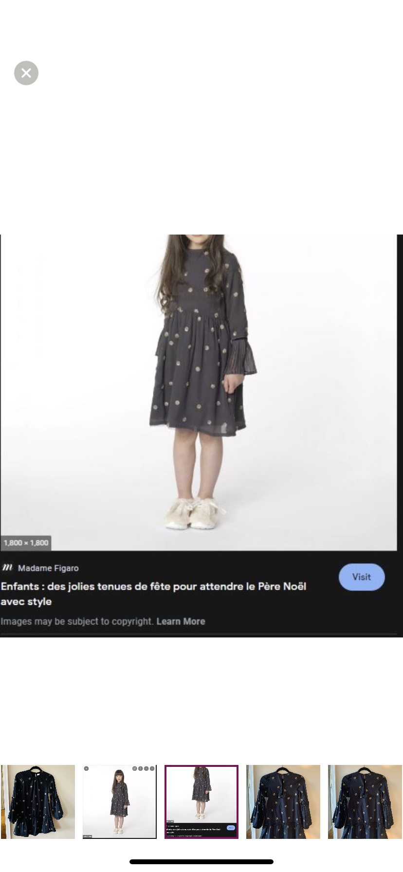 “Bleu Comme Gris PARIS” size 16 dress image indicator(6)