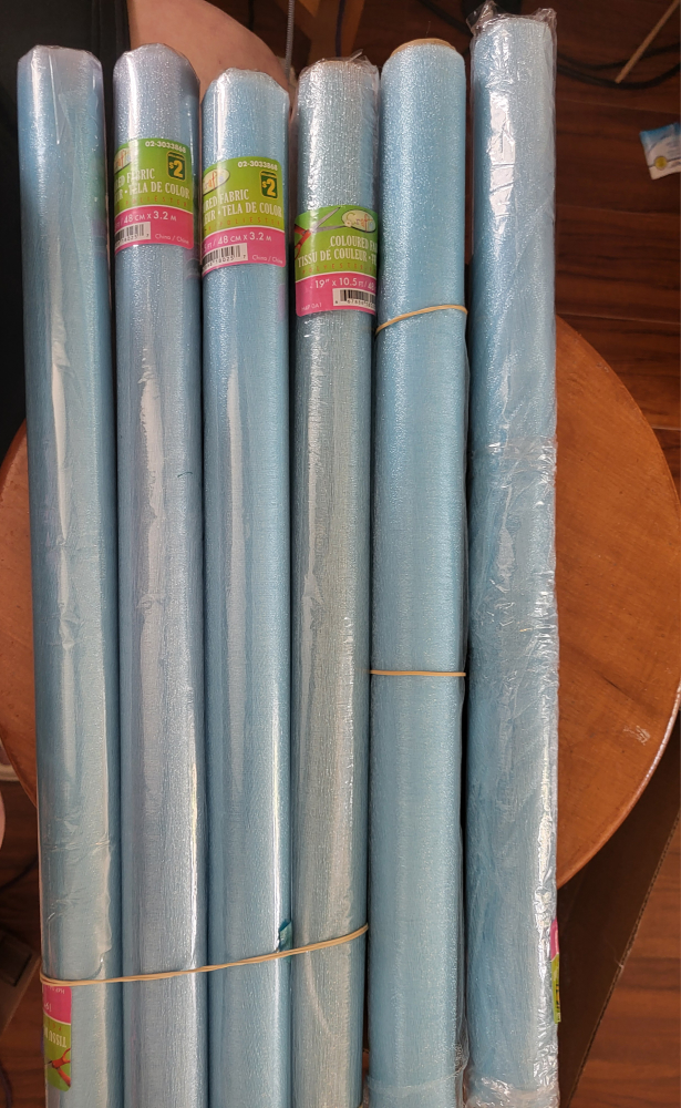 Light blue polyester fabric - photo 3