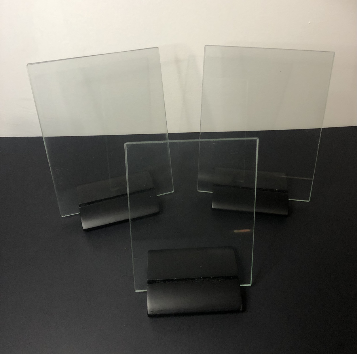 3 Glass Picture Frames.  1x5x7  and 2 x6x8