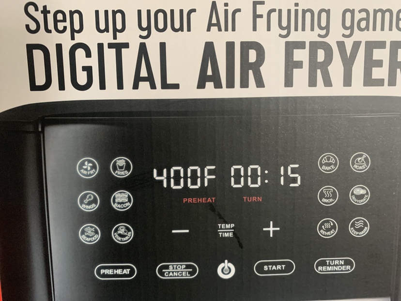 Digital air fryer image indicator(3)